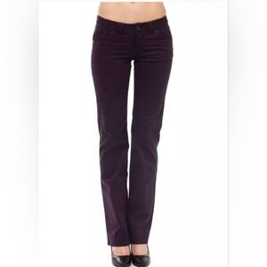 Ungaro Fever Black Textured Pants with Logo, Made in Italy, Size 10